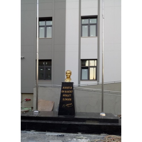 Atatürk Büstü Mermer Siyah Granit Kaide Atatürk Büstü Mermer Siyah Granit Kaide
